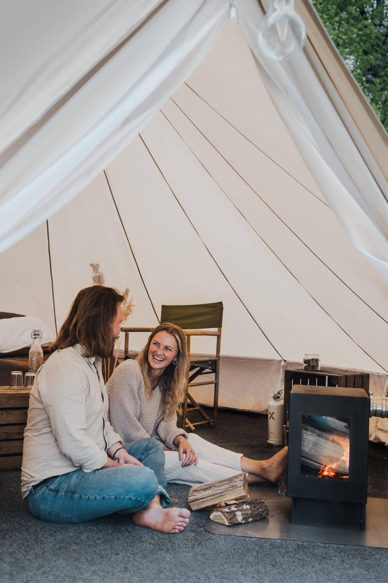 Falkeroed - Lyxig Glamping I Naturreservat Ink Frukost 그레베스타드 외부 사진