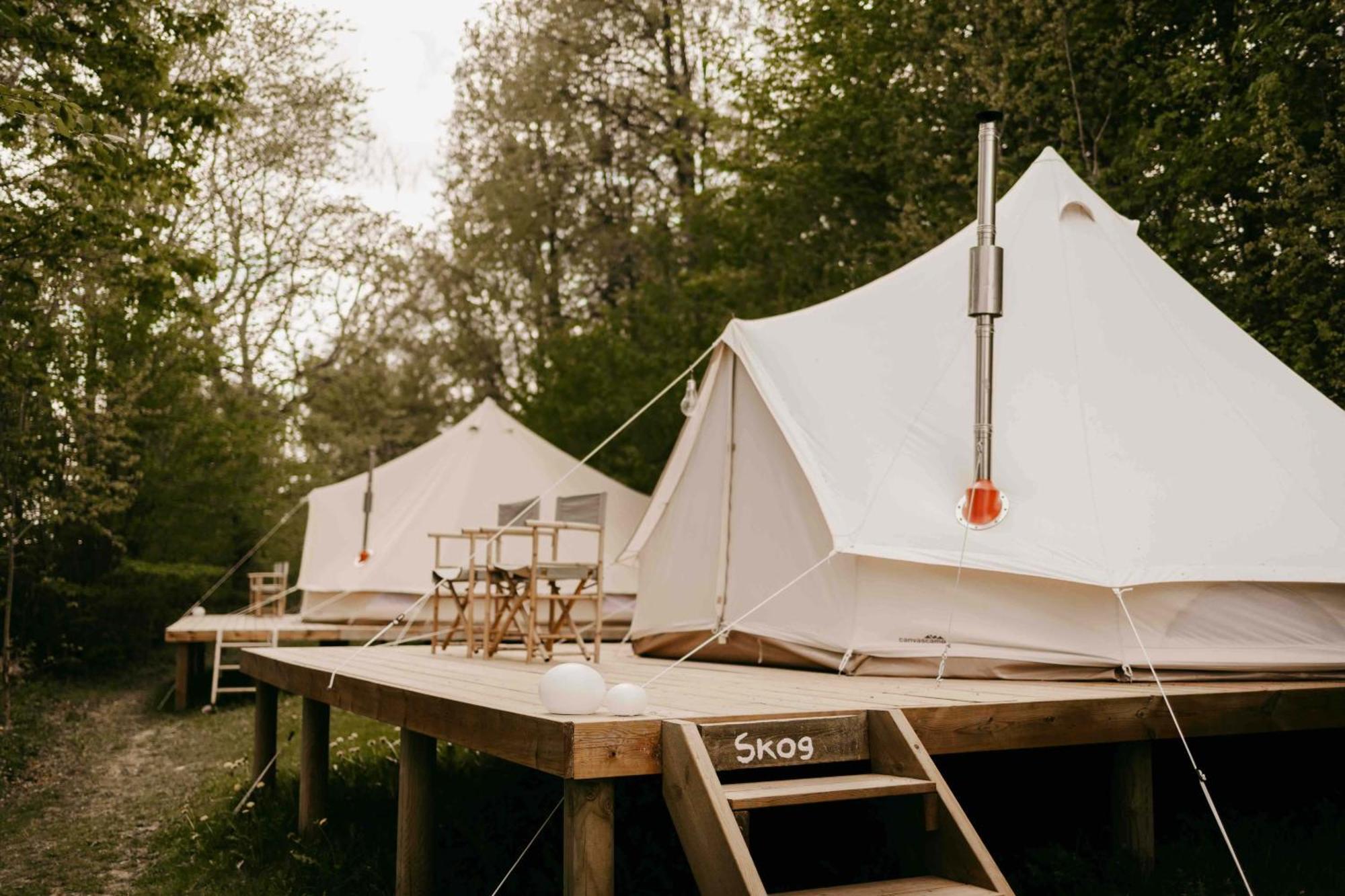 Falkeroed - Lyxig Glamping I Naturreservat Ink Frukost 그레베스타드 외부 사진