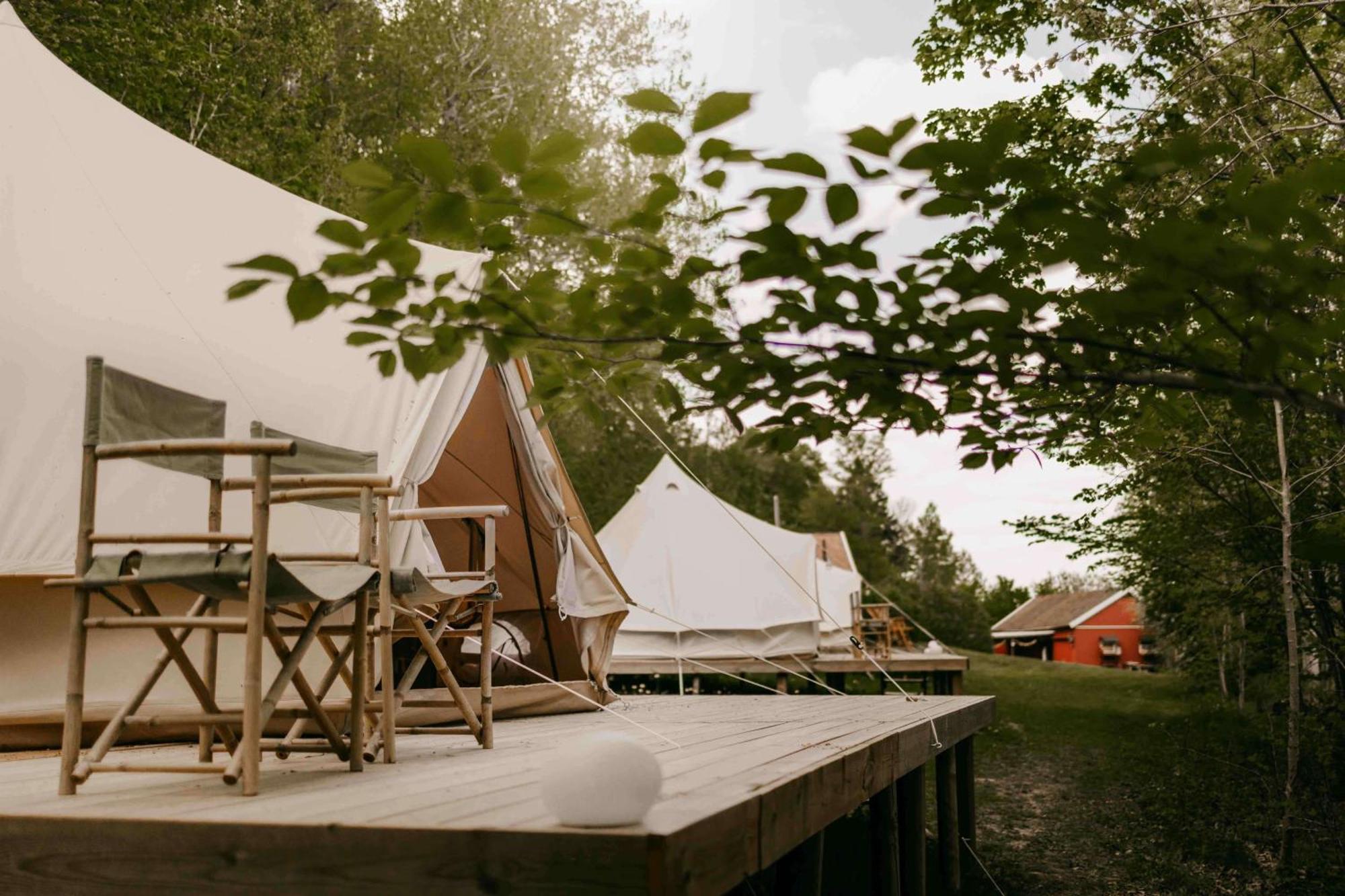 Falkeroed - Lyxig Glamping I Naturreservat Ink Frukost 그레베스타드 외부 사진