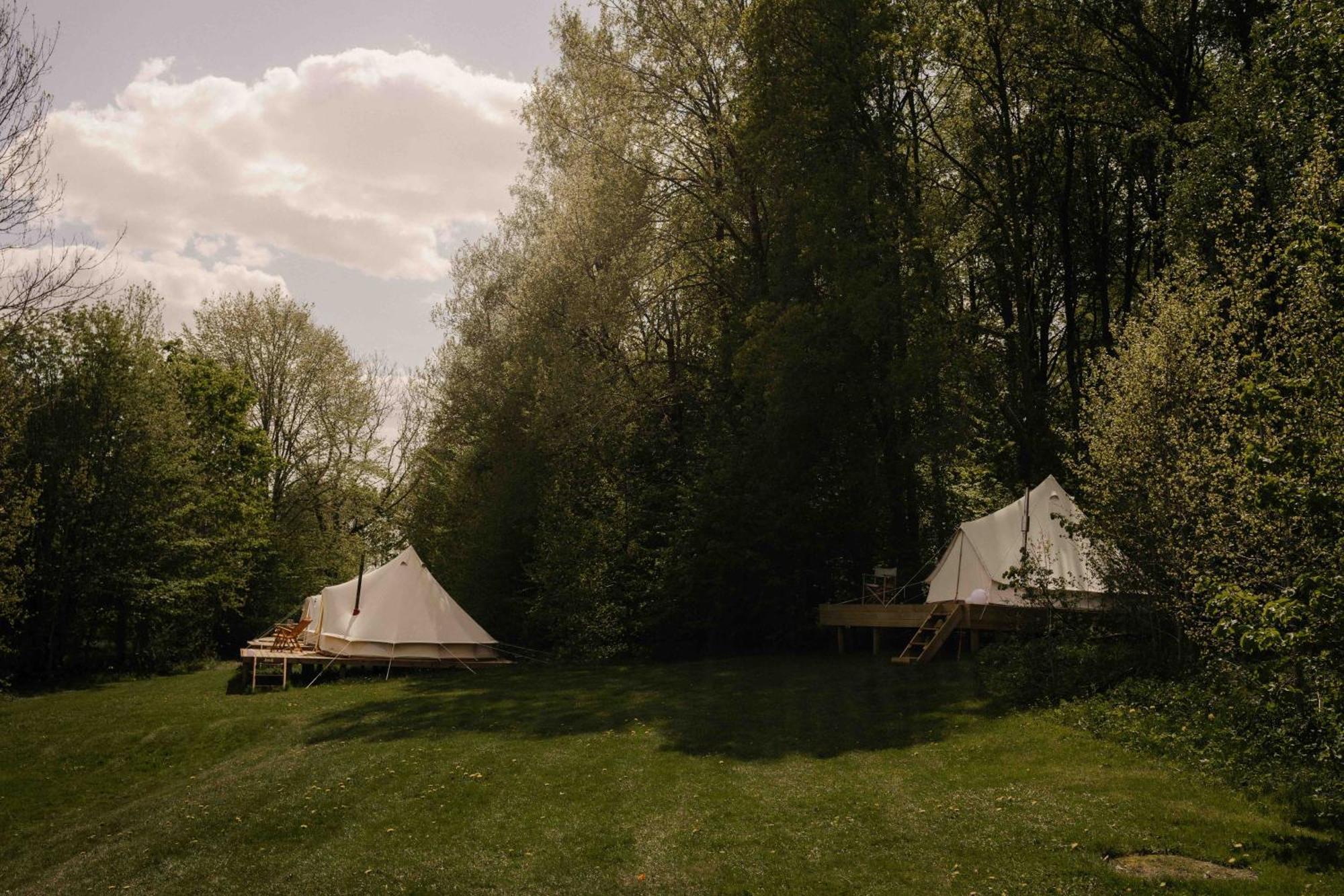 Falkeroed - Lyxig Glamping I Naturreservat Ink Frukost 그레베스타드 외부 사진