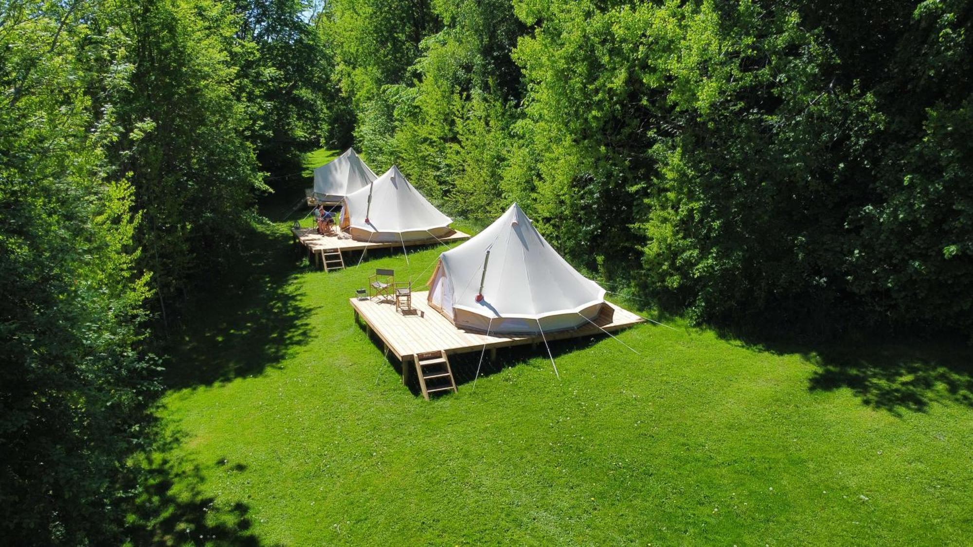 Falkeroed - Lyxig Glamping I Naturreservat Ink Frukost 그레베스타드 외부 사진